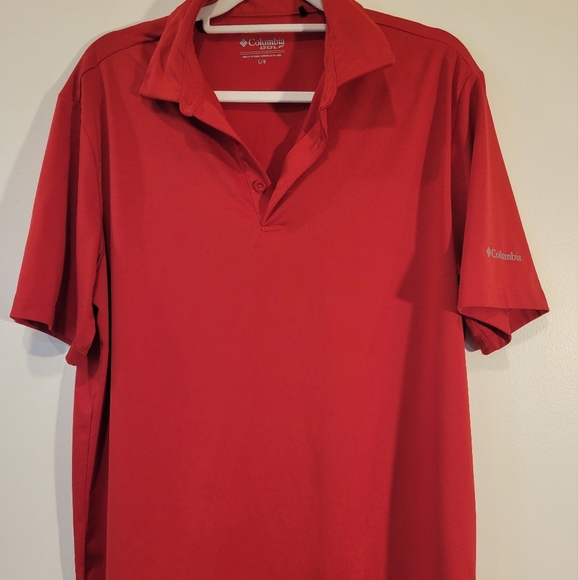 Columbia Men's Red Polo Shirt - Picture 1 of 5